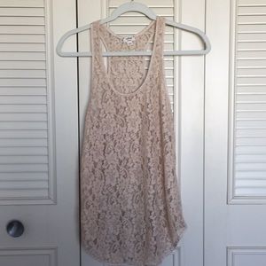Aritzia Racer Lace Top